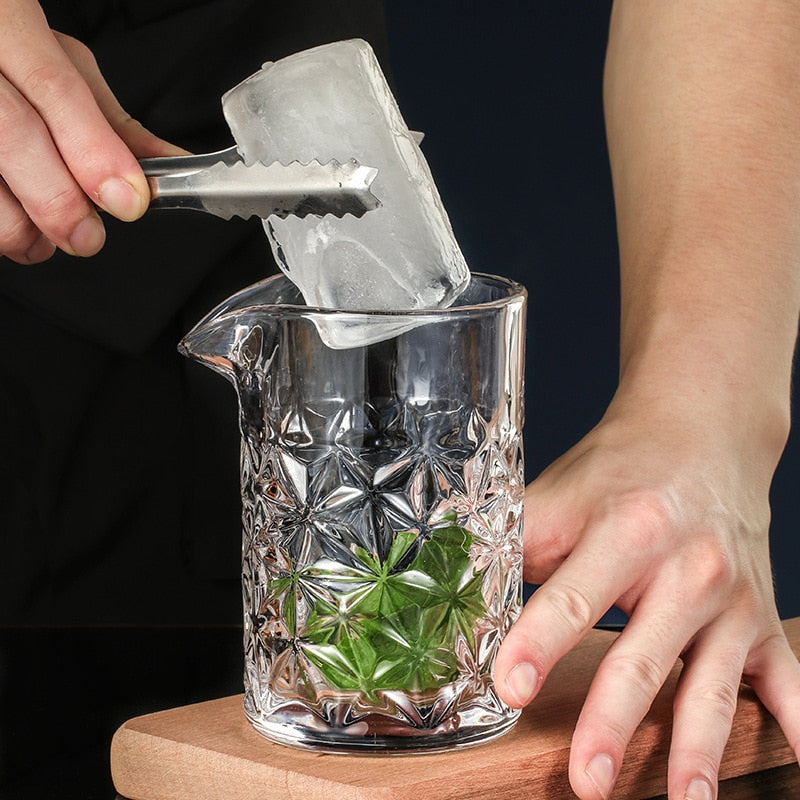 Cocktail Mixing Glass (500ml Studded)