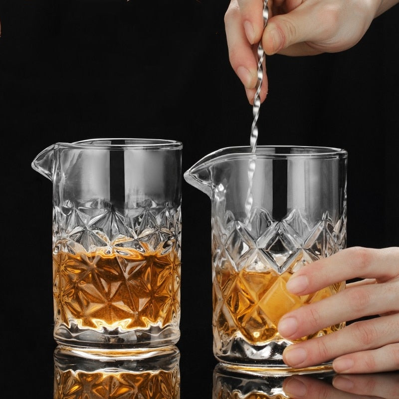 Cocktail Mixing Glass (500ml Studded)